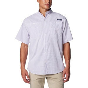 image:imageColumbia Sportswear Mens Trollers Best Short Sleeve ShirtSunset RedMulti Gingham