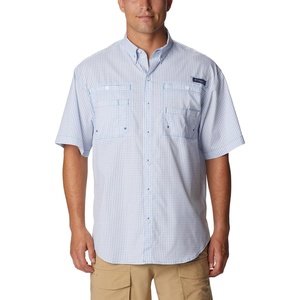 image:imageColumbia Sportswear Mens Trollers Best Short Sleeve ShirtVivid Blue Multi Gingham