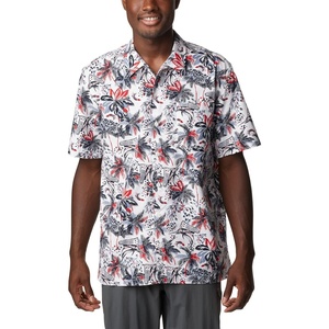 image:imageColumbia Sportswear Mens Trollers Best Short Sleeve ShirtWhite Fireworks Fish Print