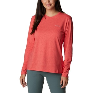 image:imageColumbia Sun Trek Long Sleeve TeeRed Hibiscus Heather
