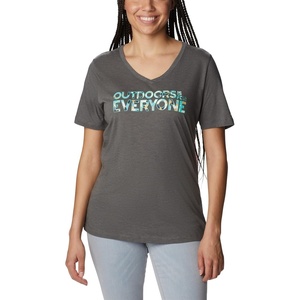 image:imageColumbia Womens Bluebird Day Relaxed V NeckCharcoal HeatherBe Outdoors