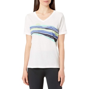 image:imageColumbia Womens Bluebird Day Relaxed V NeckWhiteStriped Hills