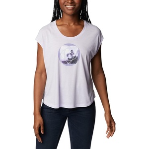 image:imageColumbia Womens Bluebird Days Modern Short Sleeve TeePurple Tint HeatherMeditation Isle Grx