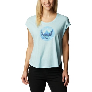 image:imageColumbia Womens Bluebird Days Modern Short Sleeve TeeSpring Blue HeatherMindful Meditation Grx