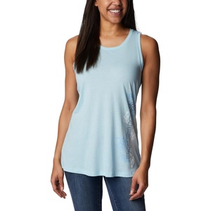image:imageColumbia Womens Bluff Mesa TankSpring Blue HeatherBlooming Lines Graphic
