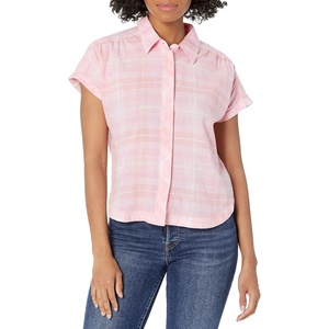 image:imageColumbia Womens Camp Henry IV Short Sleeve ShirtWild RoseMulti Plaid