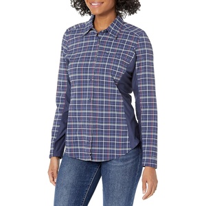 image:imageColumbia Womens Claudia Ridge Long Sleeve ShirtHiking ShirtNocturnalOpen Field Plaid