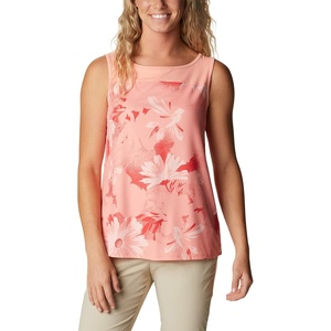image:imageColumbia Womens Columbia Womens Chill River Tank Top Moisture Wicking Sun ProtectionCoral Reef Daisy Party