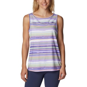 image:imageColumbia Womens Columbia Womens Chill River Tank Top Moisture Wicking Sun ProtectionFrosted PurpleHorizons Stripe Multi