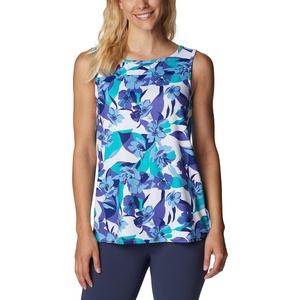 image:imageColumbia Womens Columbia Womens Chill River Tank Top Moisture Wicking Sun ProtectionPurple LotusPop Flora