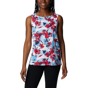 image:imageColumbia Womens Columbia Womens Chill River Tank Top Moisture Wicking Sun ProtectionRed LilyPop Flora