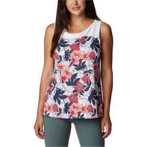 image:imageColumbia Womens Columbia Womens Chill River Tank Top Moisture Wicking Sun ProtectionWhite Lakeshore Floral Multi