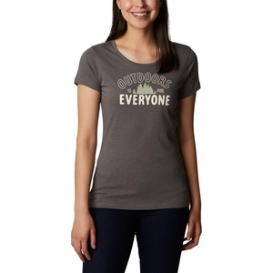 image:imageColumbia Womens Daisy Days Short Sleeve Graphic TeeCharcoal HeatherSeek Outdoors