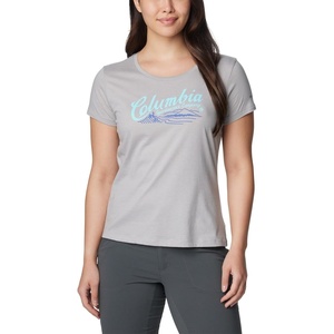 image:imageColumbia Womens Daisy Days Short Sleeve Graphic TeeColumbia Grey HeatherSimply Scripted