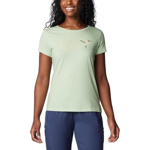 image:imageColumbia Womens Daisy Days Short Sleeve Graphic TeeSage Leaf HeatherFancy Flyer