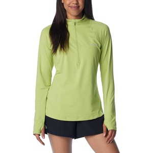 image:imageColumbia Womens Endless Trail Half Zip Mesh Long SleeveNapa Green
