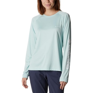 image:imageColumbia Womens Fork Stream Long Sleeve ShirtIcy MornWhite Logo