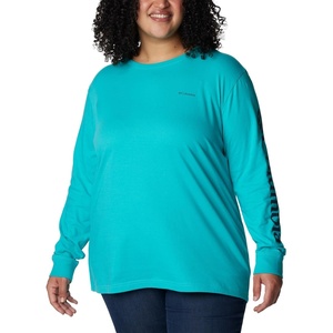image:imageColumbia Womens North Cascades Long Sleeve TeeBright Aqua  Nocturnal Gem Columbia