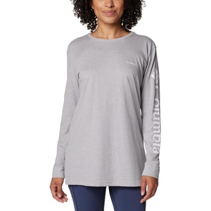 image:imageColumbia Womens North Cascades Long Sleeve TeeColumbia Grey HeatherCsc Sleeve Logo