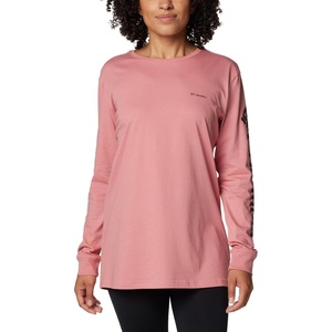 image:imageColumbia Womens North Cascades Long Sleeve TeePink AgaveCsc Sleeve Logo
