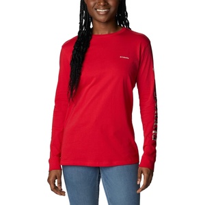 image:imageColumbia Womens North Cascades Long Sleeve TeeRed LilyCsc Branded Buffalo Sleeve