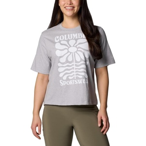image:imageColumbia Womens North Cascades Relaxed TeeColumbia Grey HeatherFloral Groove