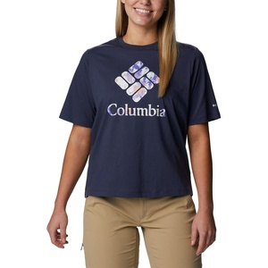 image:imageColumbia Womens North Cascades Relaxed TeeNocturnalCsc Stacked Impressions Grx