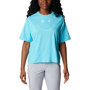 image:imageColumbia Womens North Cascades Relaxed TeeOpal Blue  White Grin