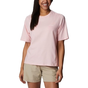 image:imageColumbia Womens North Cascades Relaxed TeeSatin PinkPfg Triangle Graphic