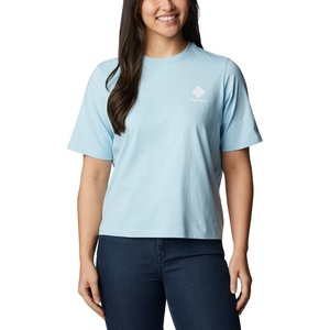 image:imageColumbia Womens North Cascades Relaxed TeeSpring BlueFramed Halftone Logo Grx