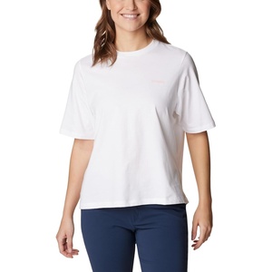 image:imageColumbia Womens North Cascades Relaxed TeeWhite  Sorbet Pfg Triangle