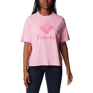 image:imageColumbia Womens North Cascades Relaxed TeeWild RoseCsc Stacked Gradient Graphic