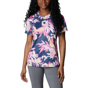 image:imageColumbia Womens Standard Fork Stream Short Sleeve TeeWild GeraniumWisterian