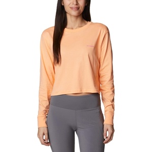 image:imageColumbia Womens Standard North Cascades Long Sleeve Cropped TeePeachBoundless Graphic