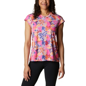 image:imageColumbia Womens Summerdry Short Sleeve Printed TeeWild GeraniumFloriated