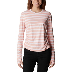 image:imageColumbia Womens W Sun Deflector Summerdry Ls ShirtCoral Reef Brush Stripe