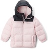 image:imageColumbia Kids Puffect Hooded Jacket little KidBig KidSatin PinkBlack