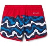 image:imageColumbia Kids Sandy Shores Boardshorts Little KidsBig KidsCollegiate Navy WavyMountain Red