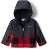 image:imageColumbia Kids Steens Mt Ii Overlay Hoodie toddlerMountain Red CheckBlack