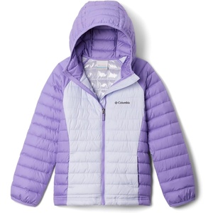 image:imageColumbia Kids Powder Lite Ii Hooded Jacket little KidBig KidSnowdriftPaisley Purple