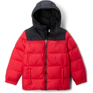 image:imageColumbia Kids Puffect Hooded Jacket little KidBig KidMountain RedBlack