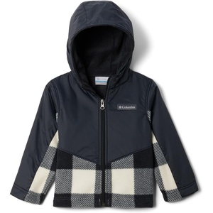image:imageColumbia Kids Steens Mt Ii Overlay Hoodie toddlerChalk CheckBlack