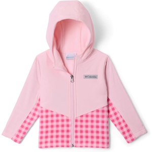 image:imageColumbia Kids Steens Mt Ii Overlay Hoodie toddlerNico GinghamSatin Pink