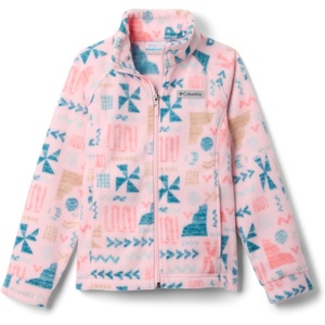 image:imageColumbia Youth Girls Benton Springs II Printed FleeceSatin Pink Outerbounds