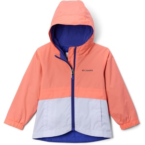 image:imageColumbia girls Rainzilla Ii JacketHot CoralSnowdrift