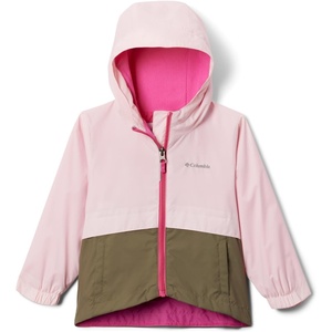 image:imageColumbia girls Rainzilla Ii JacketSatin PinkStone Green