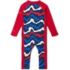image:imageColumbia Baby Sandy Shores II SunsuitCollegiate Navy WavyMountain Red