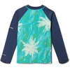 image:imageColumbia BabyBoys Sandy Shores Printed Long Sleeve SunguardBright Aqua Topo PalmsDark Mountain
