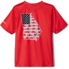 image:imageColumbia Boys Collegiate Terminal Tackle Short Sleeve ShirtUga  Bright Red