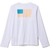 image:imageColumbia Boys Terminal Tackle PFG Fish Flag Long Sleeve Little KidsBig KidsWhiteBlue Echo Fish Flag